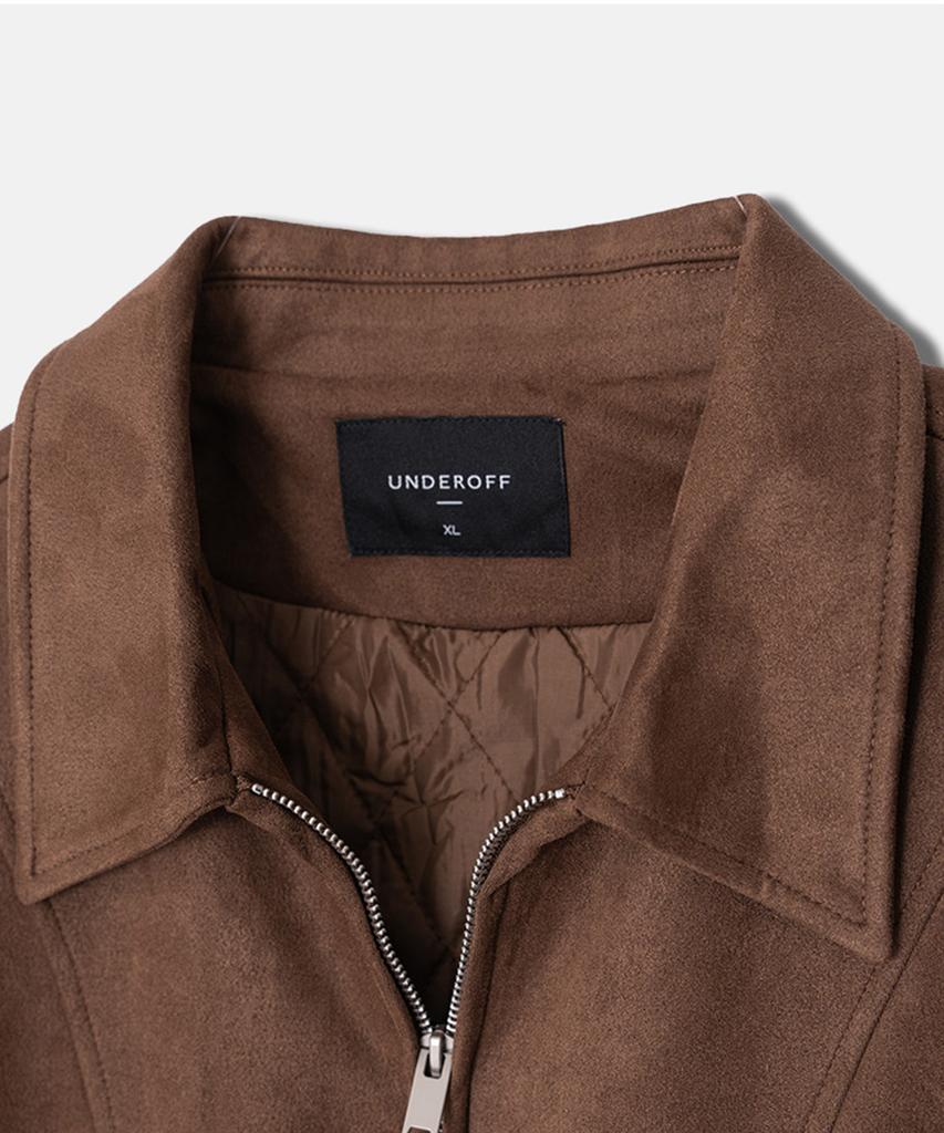 Underoff Suede Padded Blouson Jacket 4 Colors
