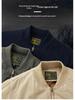 Men's Military-Style Cotton Padded Flight Jacket - Retro Casual Workwear for Autumn/Winter