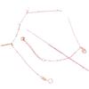 Exquisite Russian Purple Gold Fringed Letter Love Anklet Plated Rose Gold Japanese And Korean Simple Love Anklet Jewelry