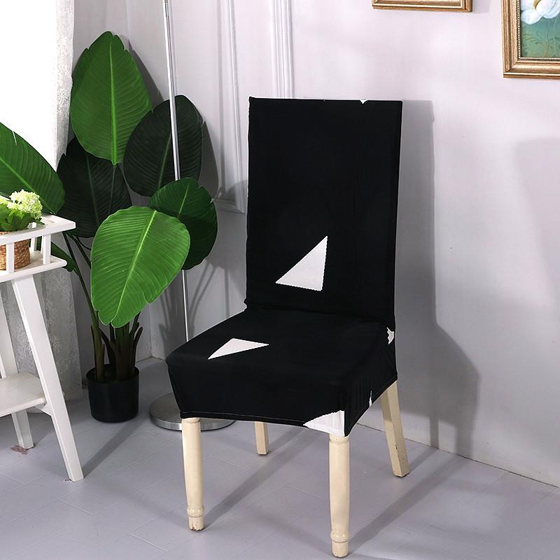 Spandex Dining Chair Cover With Back Elastic Universal Kitchen Living Room Stretch Slipcover Chair Covers Protector Seat Case