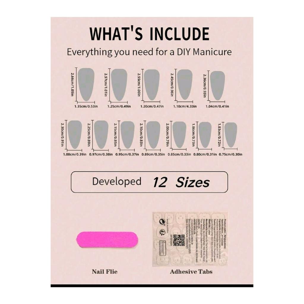 Set Of 24 Fake Nails