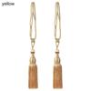 1 Pair Home Decor Large Modern Tassel Curtain Rope Holder Strap Tie Backs Braided Tiebacks