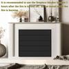 Fireplace Cover, Magnetic Fireplace Blocker Blanket Stops Heat Loss, Indoor Fireplace Stopper  Energy For Iron Fireplace Frame