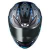 OGK Kabuto SHUMA FLAME Motorcycle Flat Size 2086224 Helmet, Black/Blue, M,