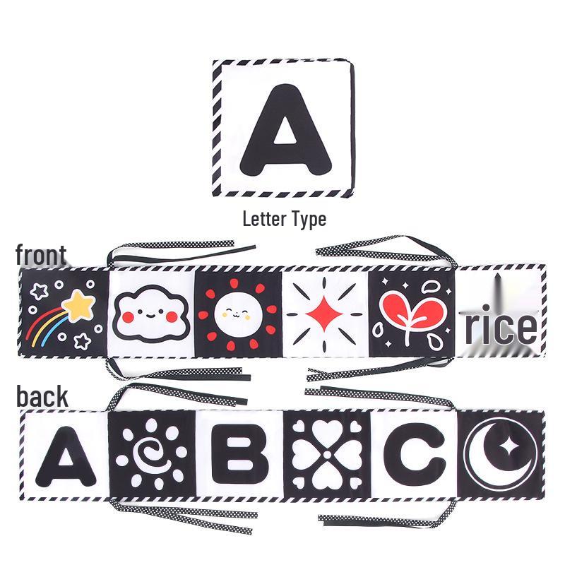 

Cross-border Baby Bed Bumper Cloth Book with Mirror | Early Education Toy for 0-1 Year Olds