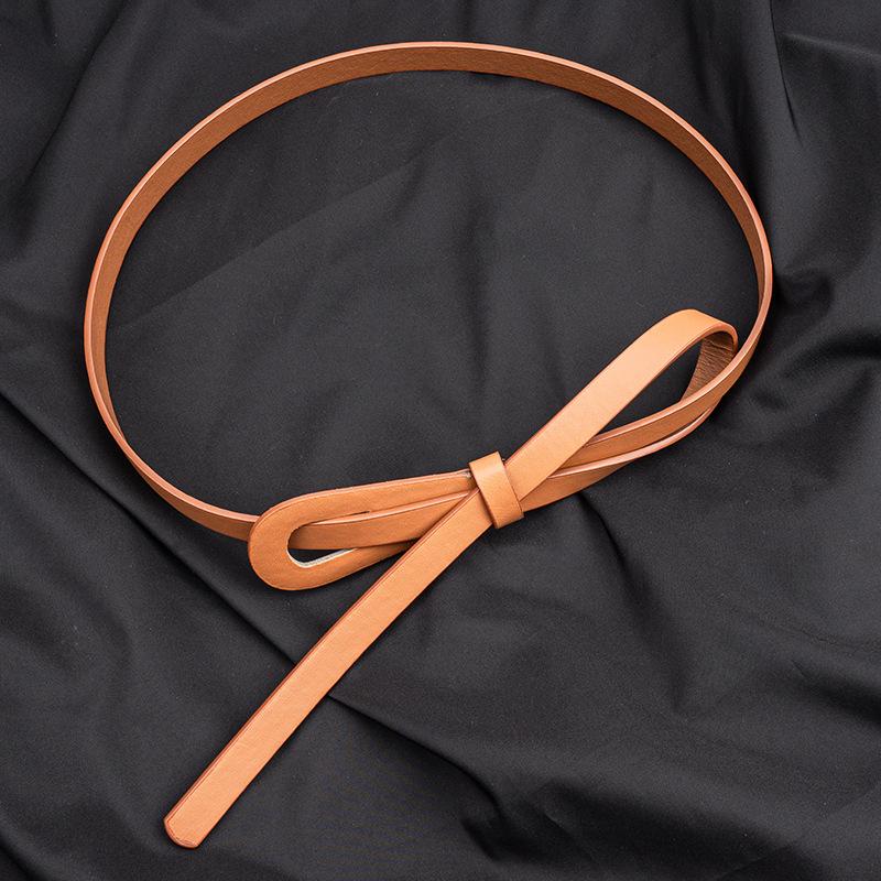Retro Buckle Elastic Leather Waist Belt for Women