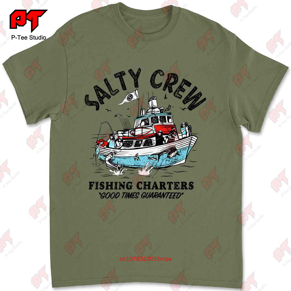 

Salty Crew Fishing Charters T Shirt White 9KI2 L