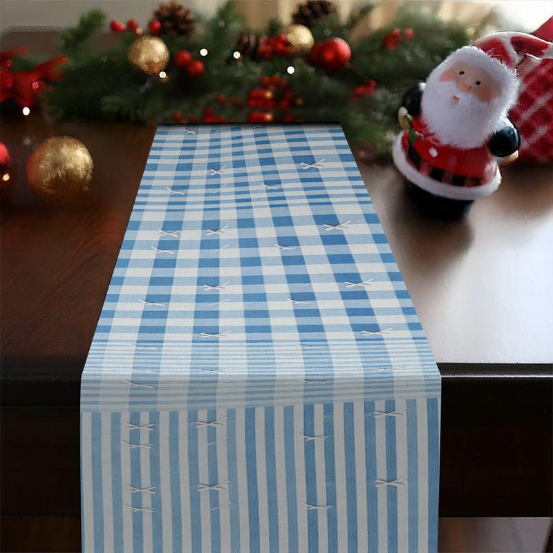 Vintage Curve Pattern Table Runner, Minimalist Table Decor for Home & Party Women's Clothing
