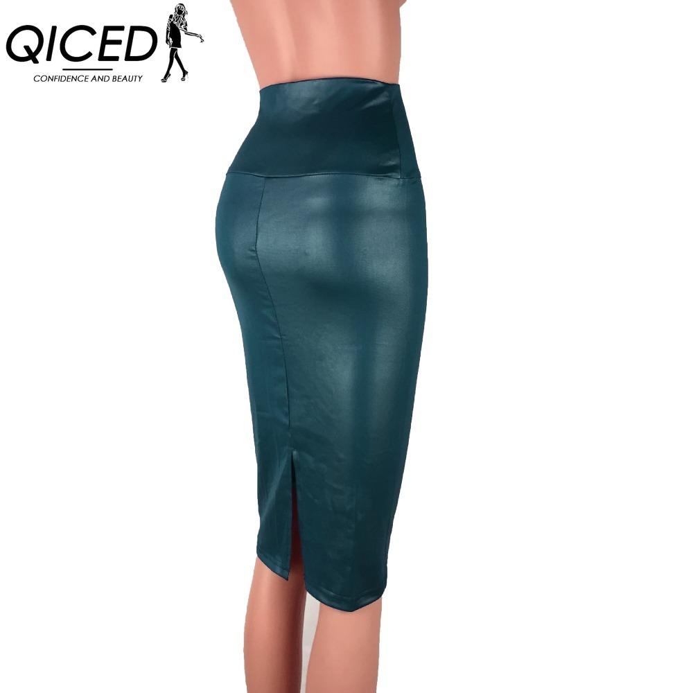 QICED Women's Fashion Casual Back Slit Solid Color Print Summer Spring Trousers&Pants