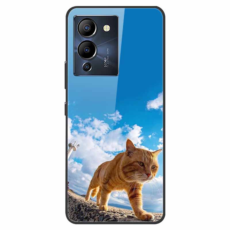 For Infinix Note 12 G96 Case X670 Marble Tempered Glass Hard Back Cover for Infinix Note12 Helio G96 Phone Cases 6.7'' Fundas