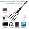 DC5.5 Female To 2/3/4 Male Monitor Power Cable 12V 5A Pure Copper for LED Light Strings