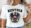 Austria National Emblem Shirt, Austrian Coat of Arms Tee, Österreich Eagle T Shirt E-913