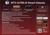 MT5Ultra AI Smart Glasses: Photo/Video, 8MP, Bluetooth Translation, Charging Included