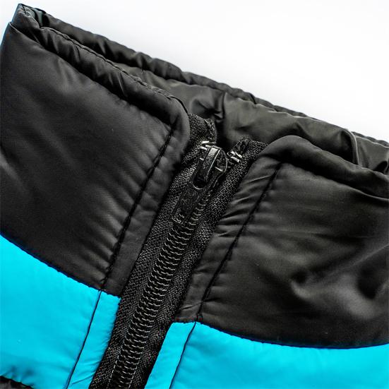 Winter Waterproof Dog Jacket Windproof Padded Pet Coat Warm Vest with Back Zipper D-rings for Small Medium Dogs Outdoor Strolls