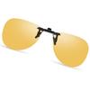 [SOXICK] Clip-on Sunglasses, Polarized, Yellow, for Night Driving, Flip-up Style, UV Protection, for Night Driving, Clip-on Sunglasses, Attaches To