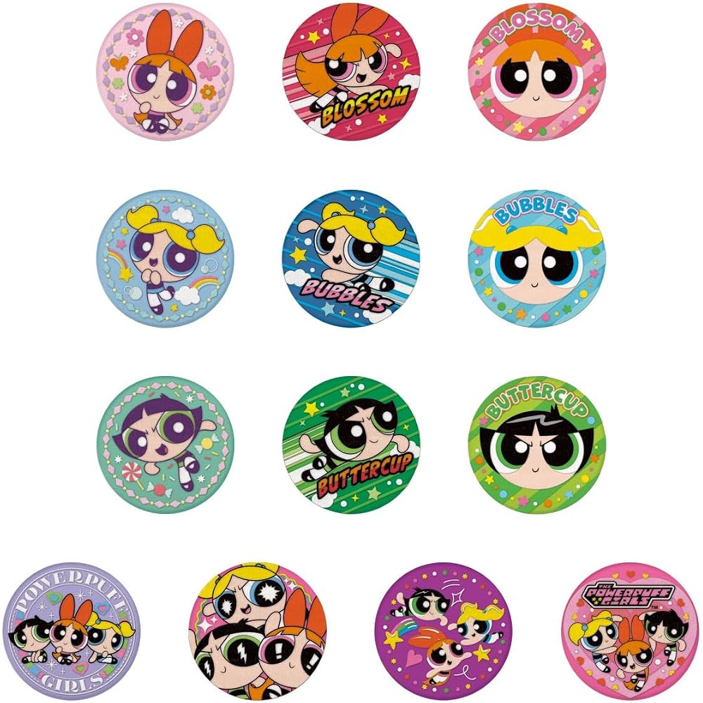 Bandai (BANDAI) Powerpuff Girls Embroidered Can Badge Biscuit Biscuit Food Toy [Box Sale/Set of 12]