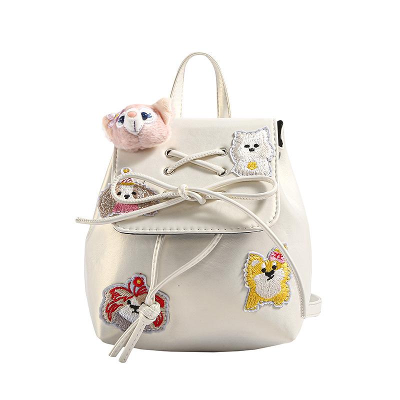New Mini Schoolbag Niche Design Sweet Cool Babes Cute Cartoon Dog Kulomie Shopping Versatile Backpack