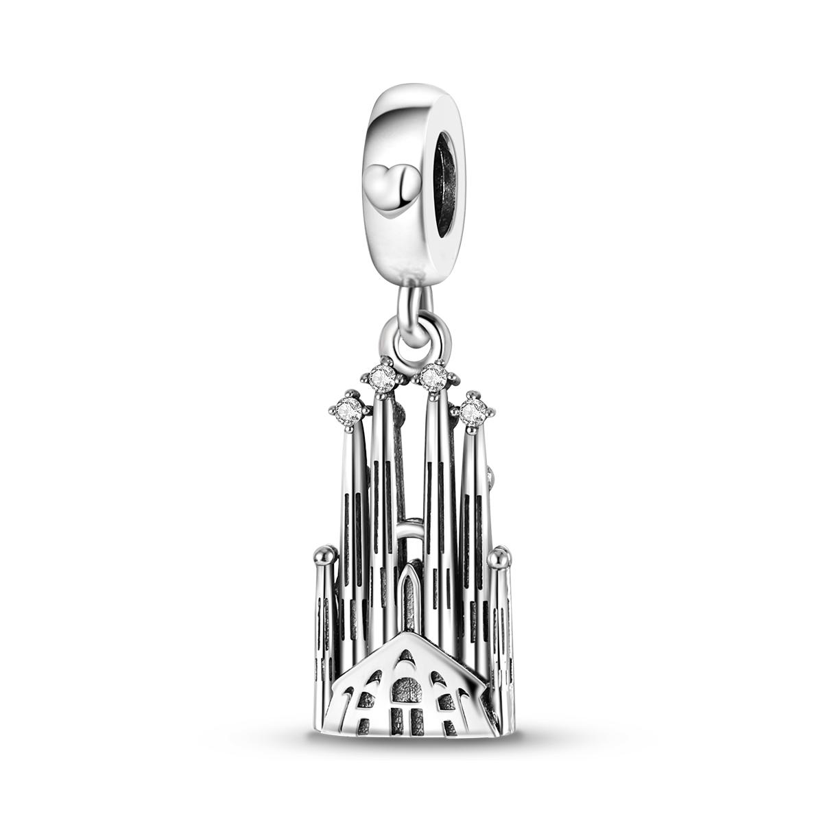 

Charms Plata Ley Metal Travel Dangle Charm Eiffel Tower Beads Fit Bangle Original Accessory Elegant Fashion Beautiful Lovely Exquisite Charming Cute