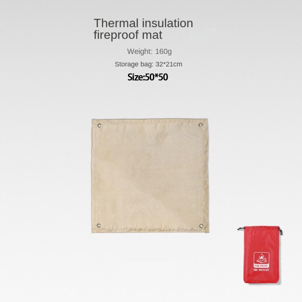 Multidimensional Outdoor Under Grill Mat Glass Coated Flame Retardant Mat Picnic