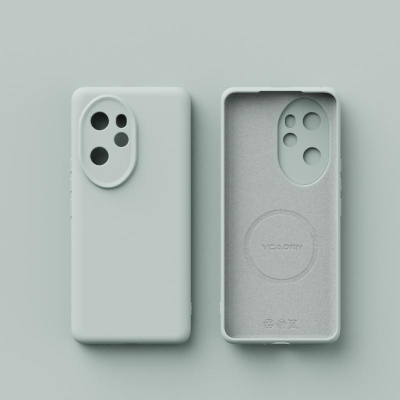 Original Liquid Silicone For Magsafe Case For Huawei Honor 500 300 200 X60 Magic 7 6 5 Pro Magnetic Wireless Charging Soft Cover