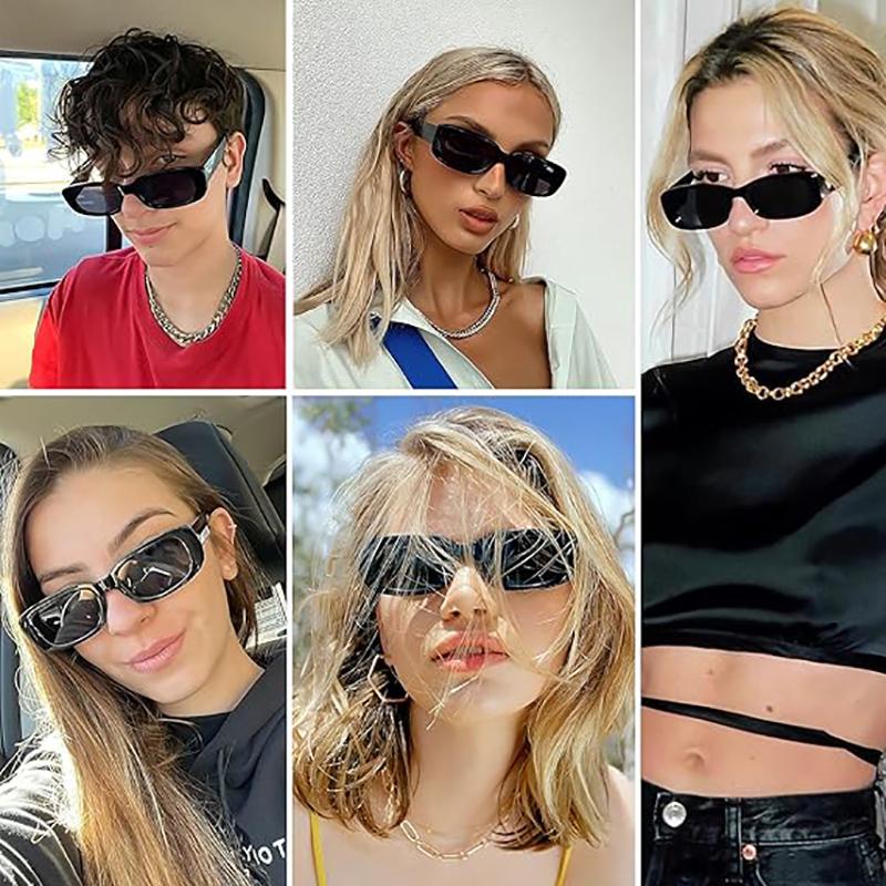 Fashion Small Frames Sunglasses Unisex Glasses European and American Street Photos Square Sunglasses Male Driving Fishing Eyewear