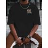 European Size Graphic Summer Outdoor Men's Short-sleeved T-shirt for Summer Fashion Trendy Top Printed Men's Base Shirt Spring and Summer Round Neck