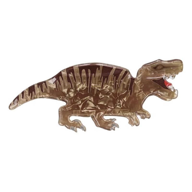 Çizgi Film Dinozor Saç Tokası Eşsiz Saç Tokası Komik Akrilik Saç Parçaları Moda Tutkunu için Dost Saç Dekorasyonu