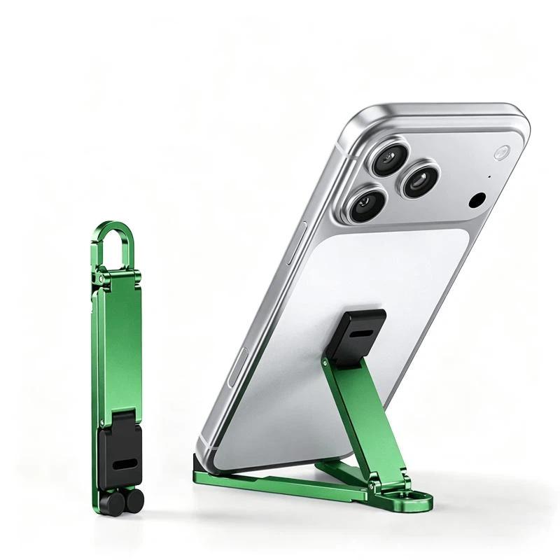 Mini Foldable Keychain Phone Stand Multi Angle Adjustable Hands Free Universal Holder for Phones Below 7 Inch Creative Small Gifts