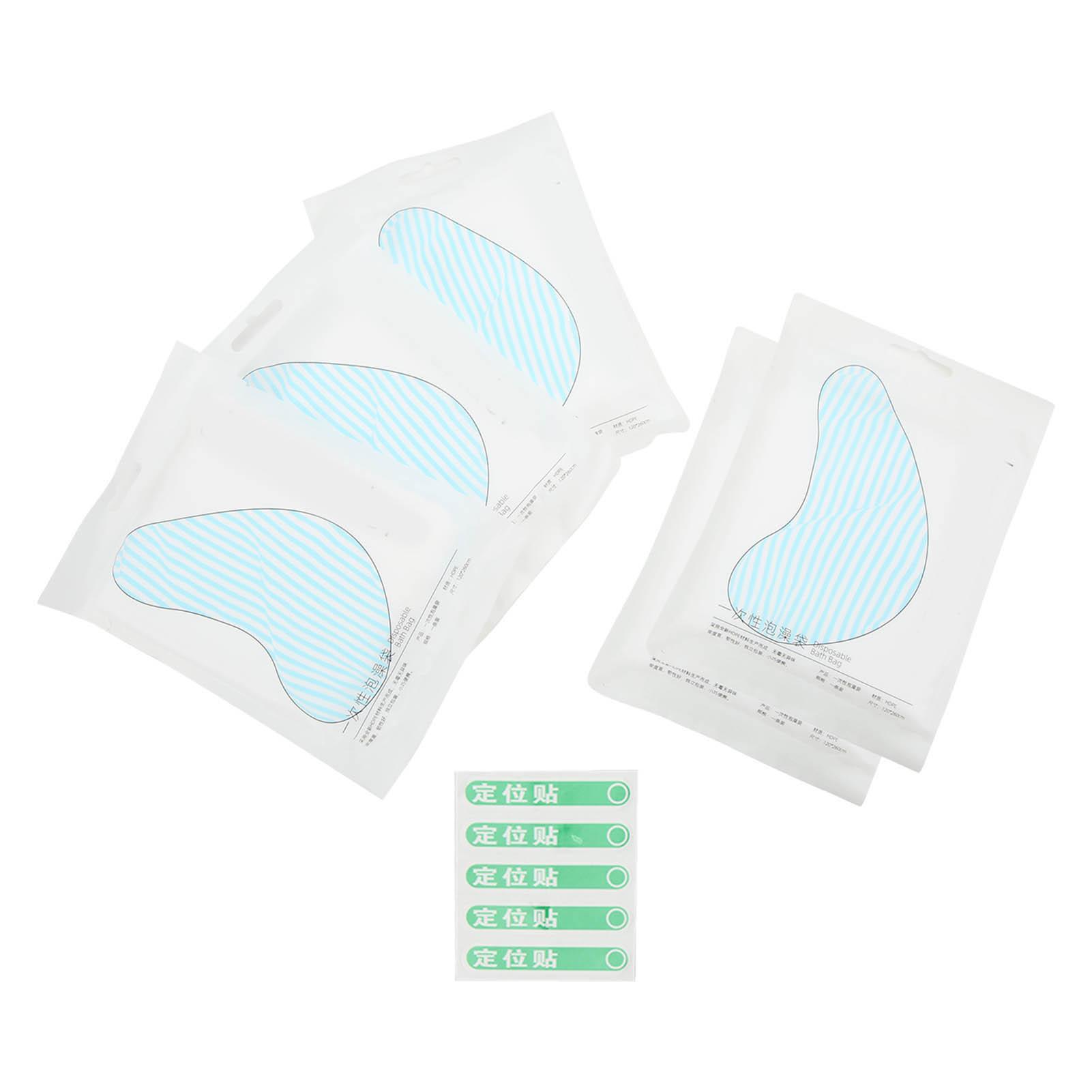 

5pcs Disposable Bathtub Cover Liner Large Bathtub Liner Plastic Bag for Salon Household and Hotel Bath Tubs