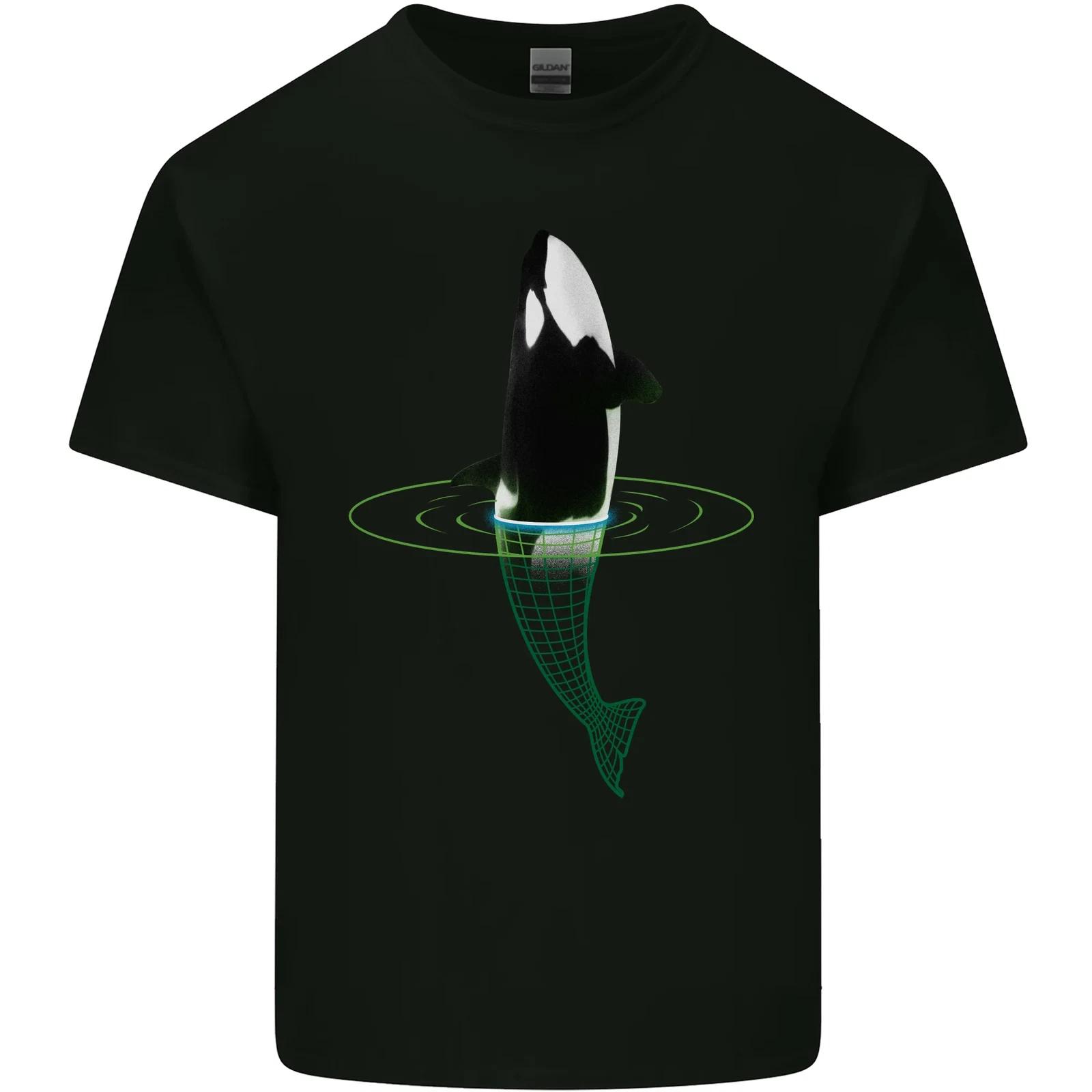 A SCI-FI Orca Whale Kids T-Shirt Childrens S