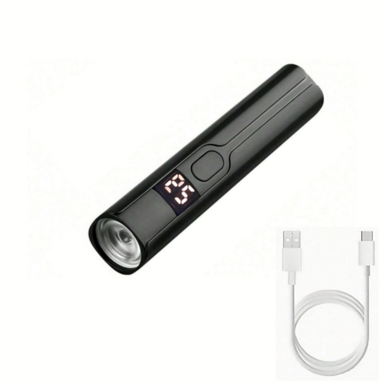

Portable Gel Nail Art Lamp USB Rechargeable LED Nail Light Nail Polish Quick-Dry Device for Home Use Nail Salon with Data Cable чорний