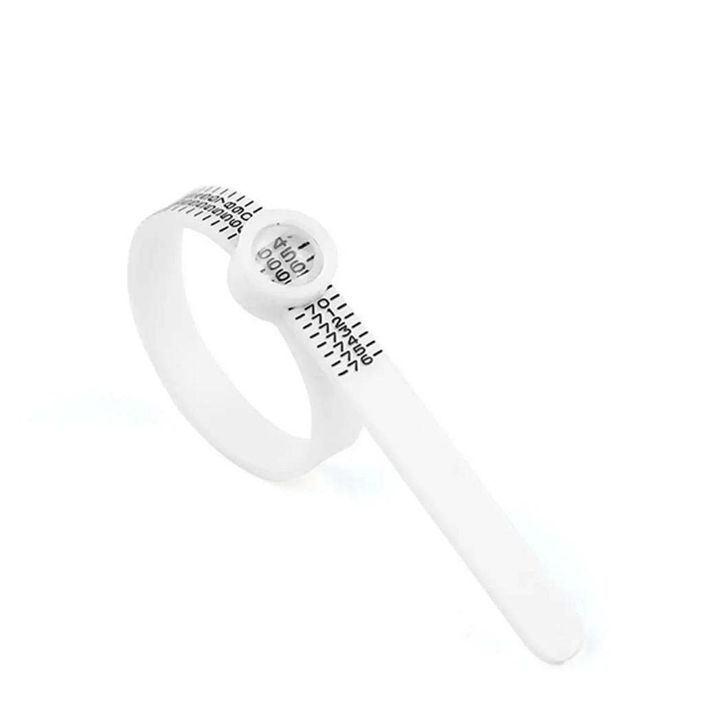 US/UK/EU/HK Size Ring Ruler Ring Measuring Tape Ring Measuring Tool Annular Coil Finger Size Filter with Magnifying Glass