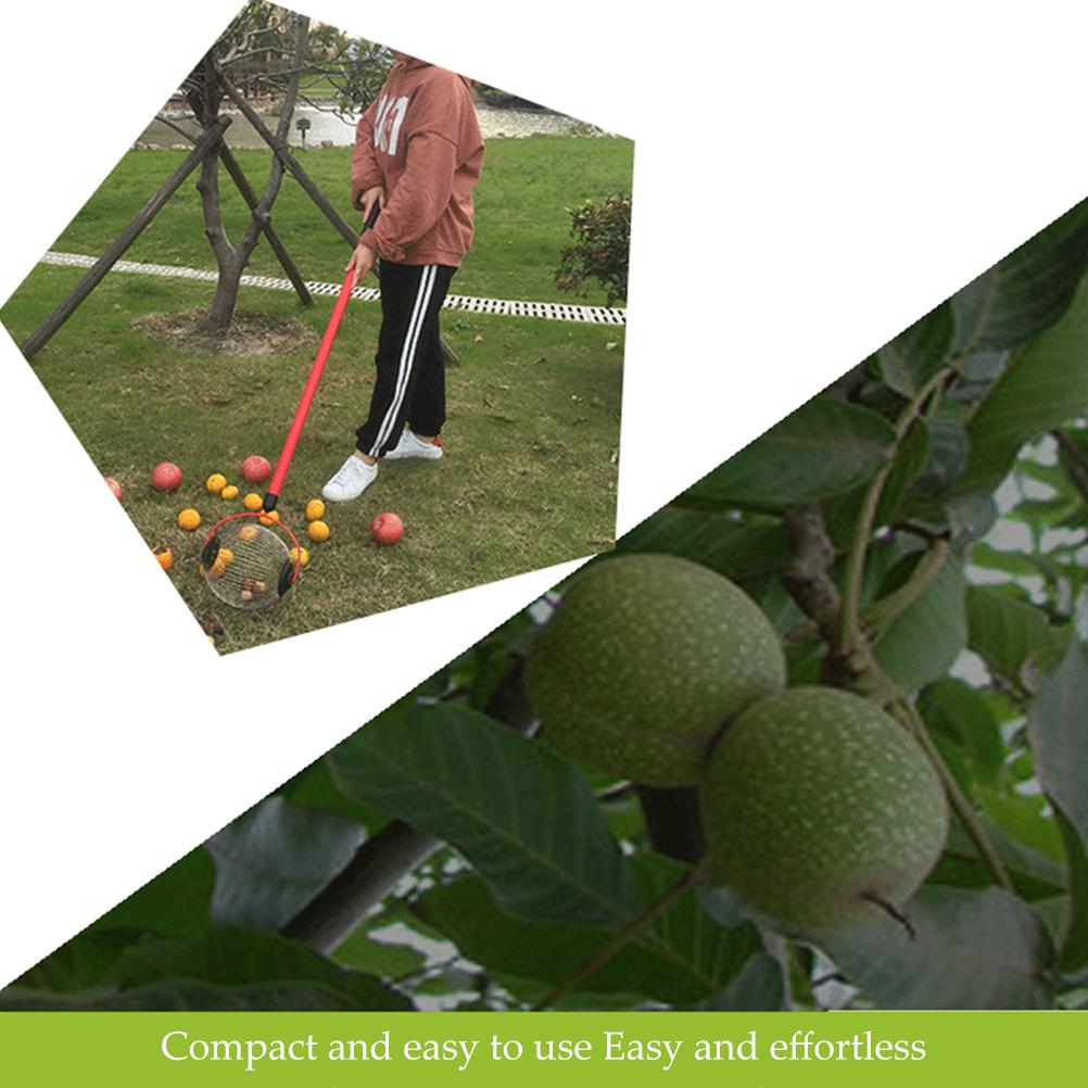 Nut Gatherer Adjustable Lightweight Rolling Nut Picker Collector for Lawn Garden