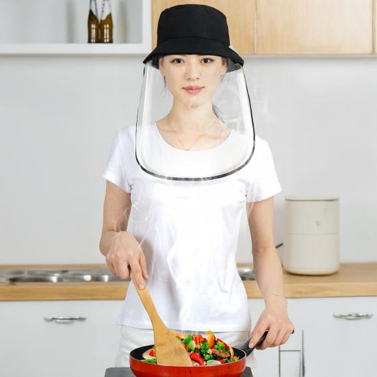 Vollgesichts Koch-Spritzschutz Öl- und Dampfdichtes Visier mit klarer PVC-Linse Leichtes Antibeschlag-Design Schutzmaske für Hobbyköche & Küchensicherheit