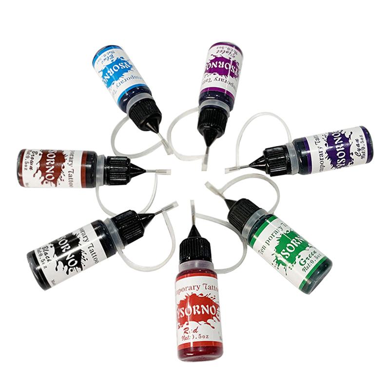 Multi-Colors Tattoo Ink Body Art Pigment Professional Beauty Paints Makeup Tattoo Supplies Semi-Permanent Liquid Tattoo Paste