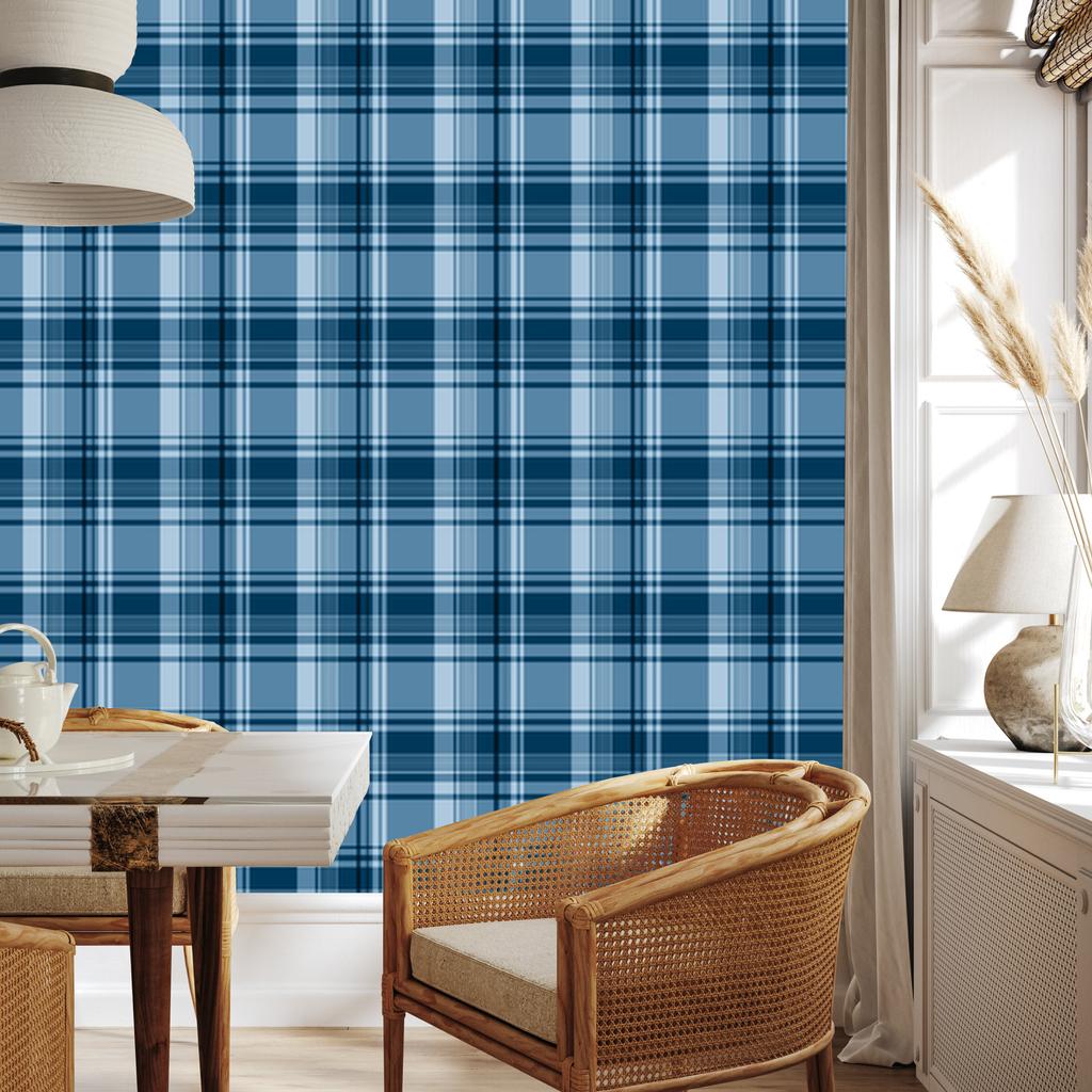 Blue and navy blue checkered wallpaper, blue background 50x1000