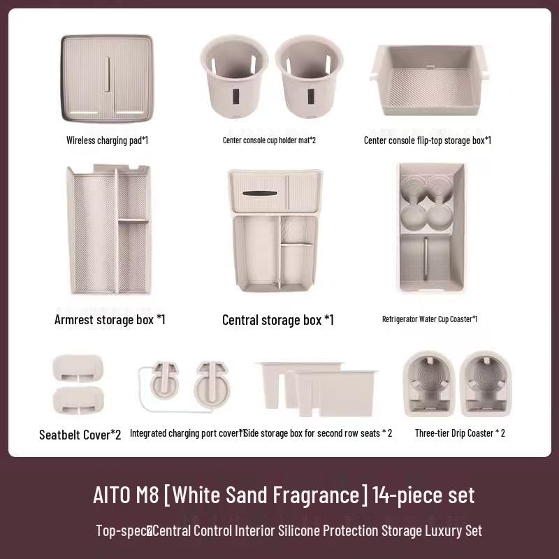 AITO M8 Wireless Charging Anti-Slip Silicone Pad for Car Interior