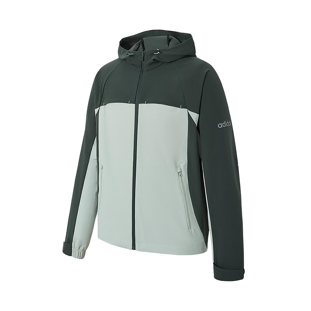 Adidas Fashionable Comfortable Versatile Hooded Jacket Unisex Jackets Green KA2557