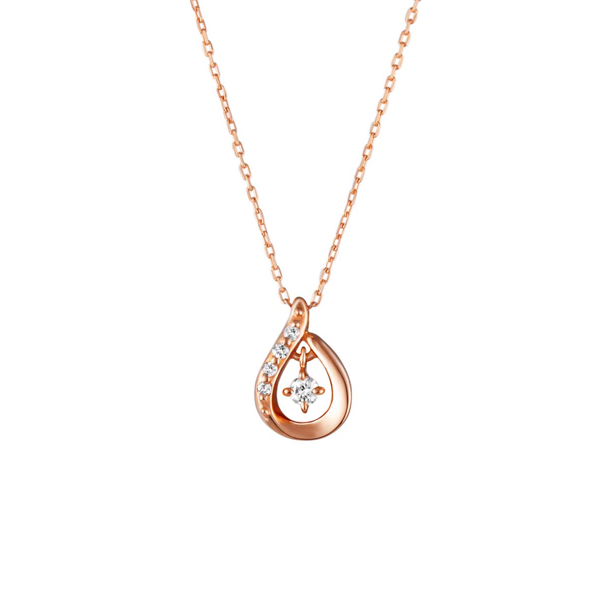 

Diamond K10 Pink Gold Necklace 151446123108 canal4℃ (PG)
