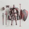 Medieval Knight Action Figure 3D Printed Knight Collection Exquisite Medieval Statue Desk Decoration for Families, Lovers Gifts