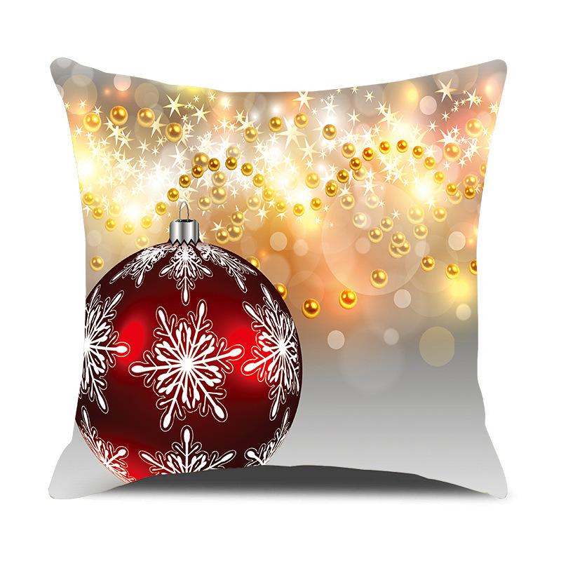 Amazon Cross-border Christmas Pillow Cover Car Pillow Sofa Cushion Can Be Customized