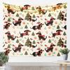 Pink Nutcracker Tapestry Christmas Wall Art for Living Room Bedroom Xmas Cute Wall Hanging Blanket Home Decor Small 70x100