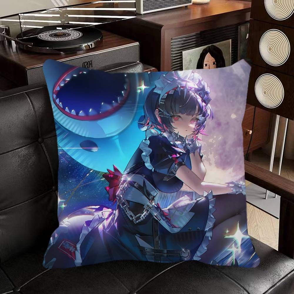 Ellen Joe Zenless Zone Zero Game Pillow Case Square Pillow Bedroom Sofa Leisure Comfort Cushion Car Home Decoration