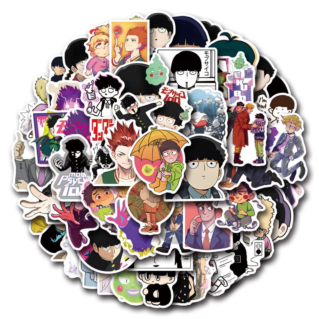 55 Neue Mob Psycho 100 Anime Graffiti Aufkleber Dekorieren Laptop Koffer DIY Aufkleber