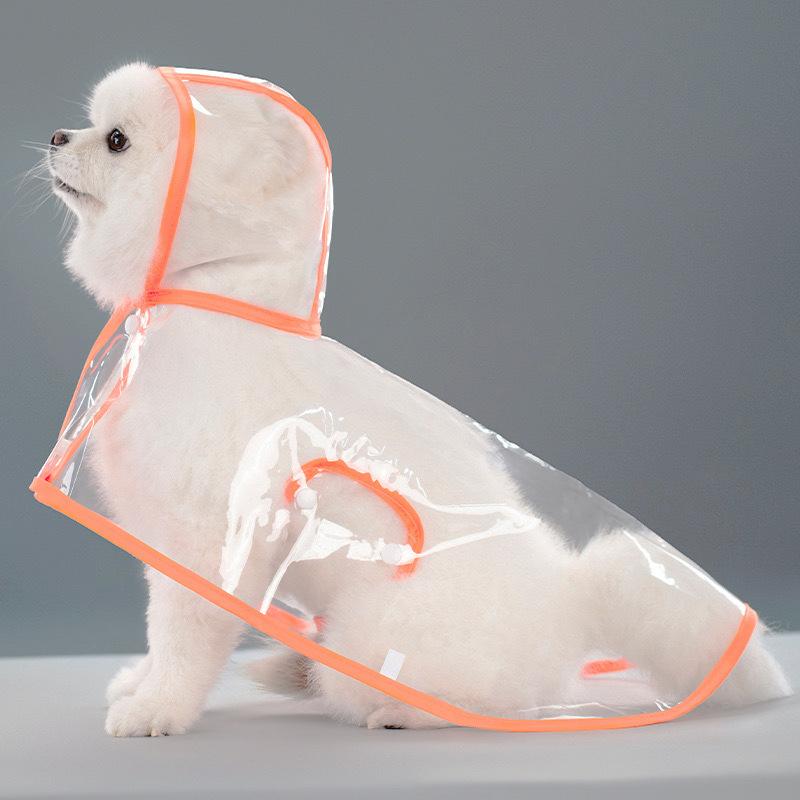 Xs/8xl Pet Raincoat Transparent Dog Raincoat Waterproof And Windproof Pet Clothing Small Medium Large Dog Pet Dog Dog Costume XS（old）