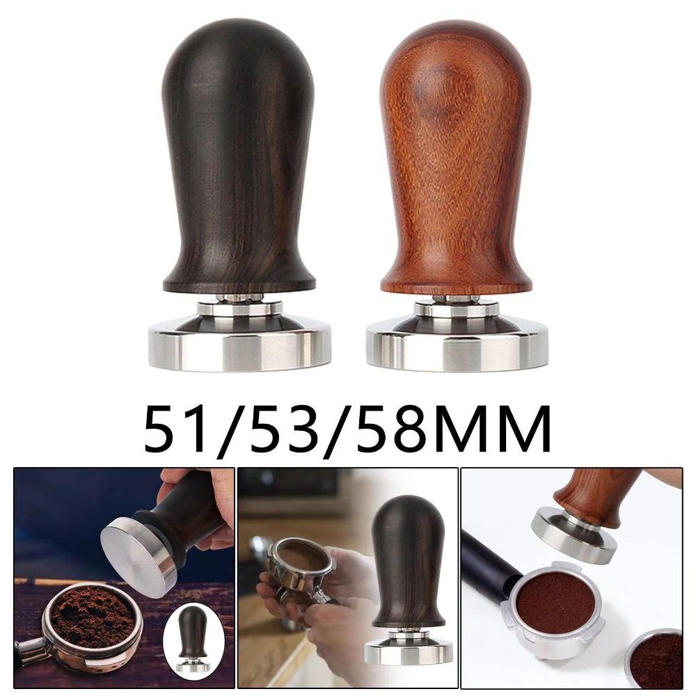 Nerezová základna Kávový tamper 51/53/58mm Kávový vyrovnávač Lis na kávový prášek Kávová sedlina