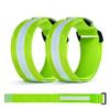 2Pcs LED Light-Up Armband High Visibility Luminous Reflective Safety Band Adjustable Outdoor Night Walking Running Riding