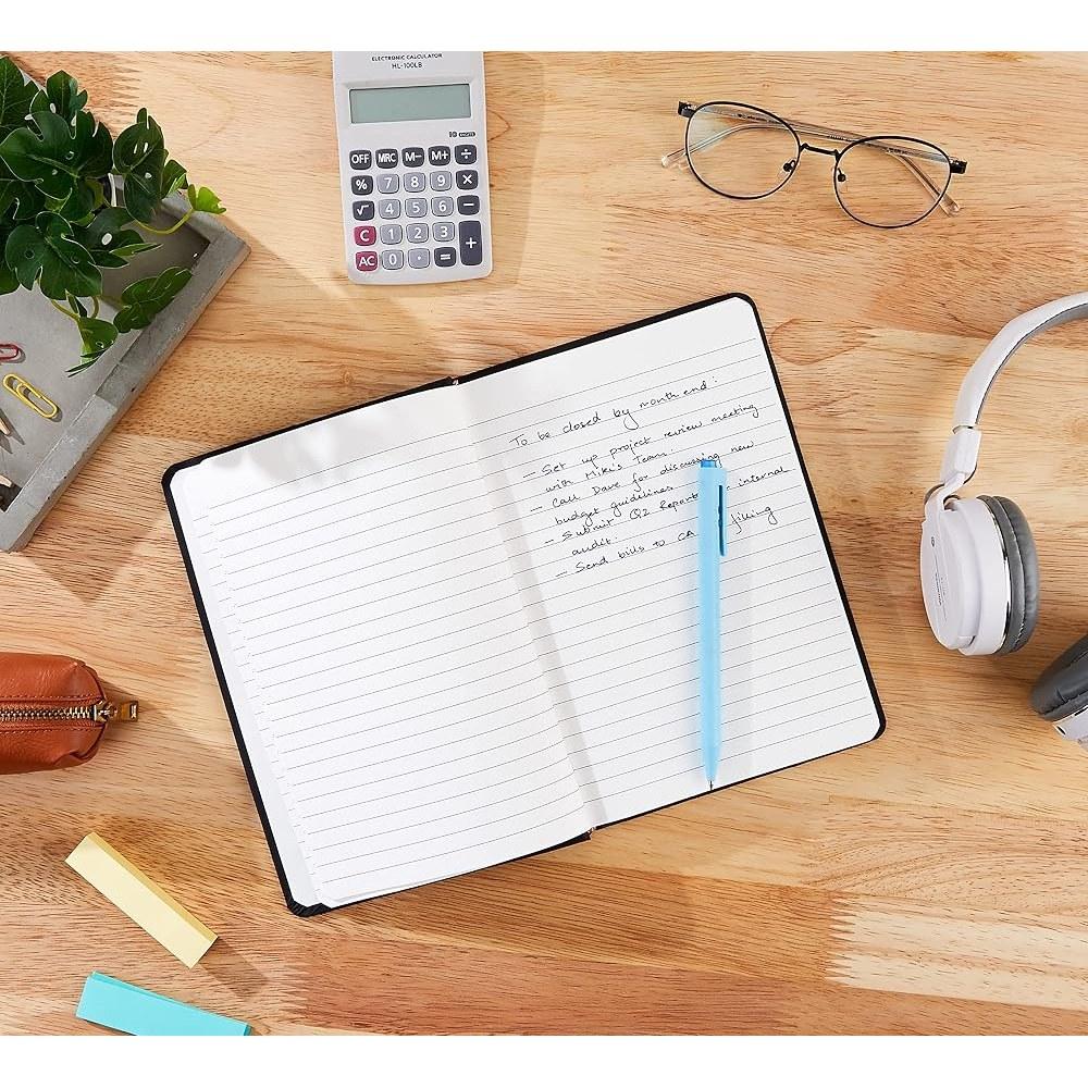 Classic Notebook Slim (Lined) 13cm x 21cm, Black