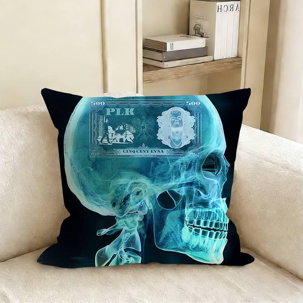 PLK French Rapper Pillow Case Living Room Sofa Cushion Cover Suitable For Home Bedroom Room Decoration