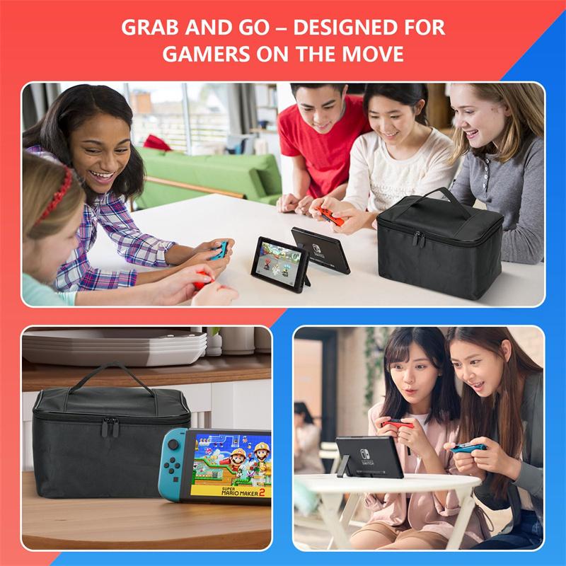 Suitable For Nintendo Switch/Switch Oled Travel Bag, Soft Case Protection, Portable Switch Case, Detachable Compartment
